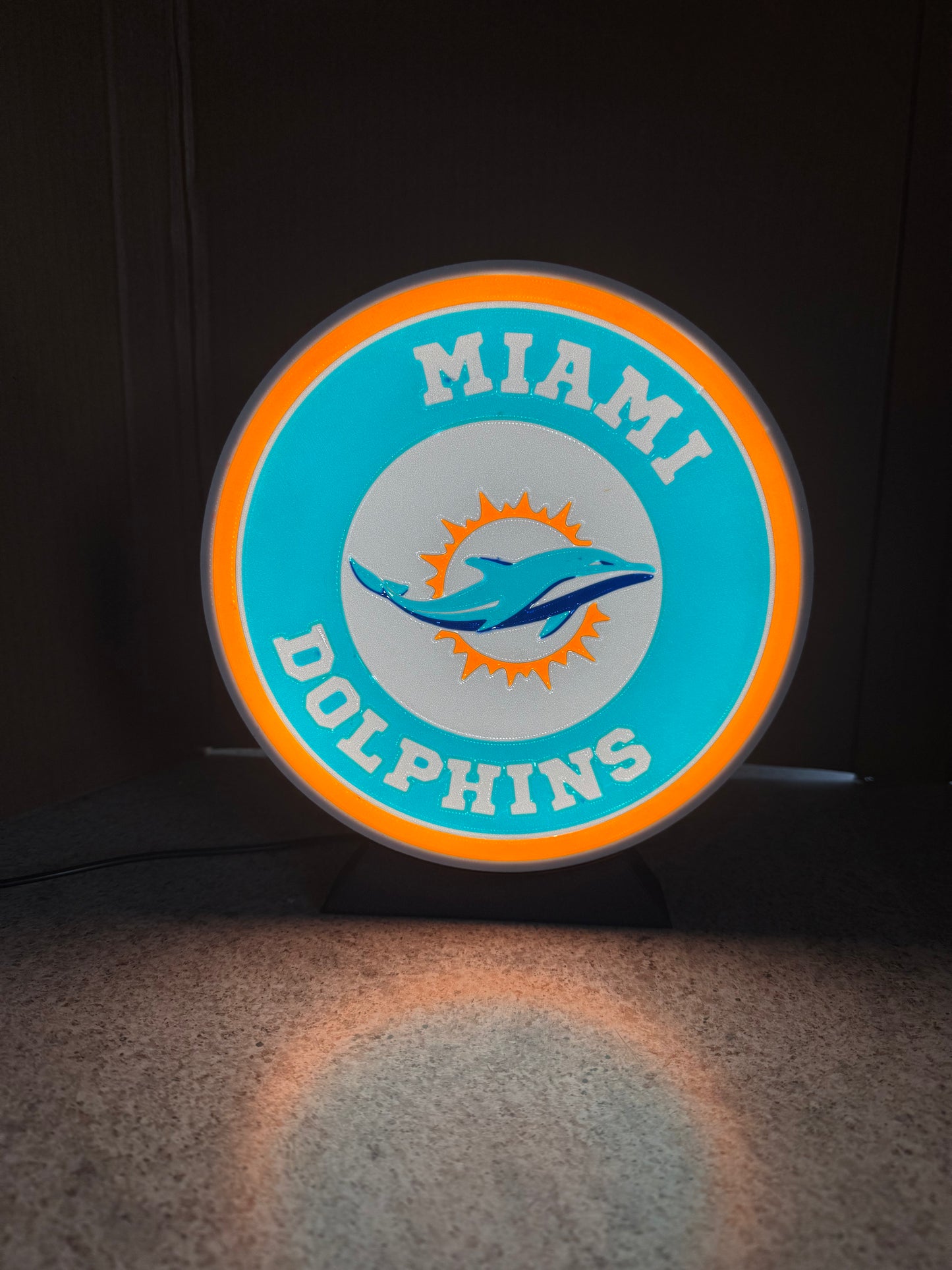Miami Dolphins Light Up Sign