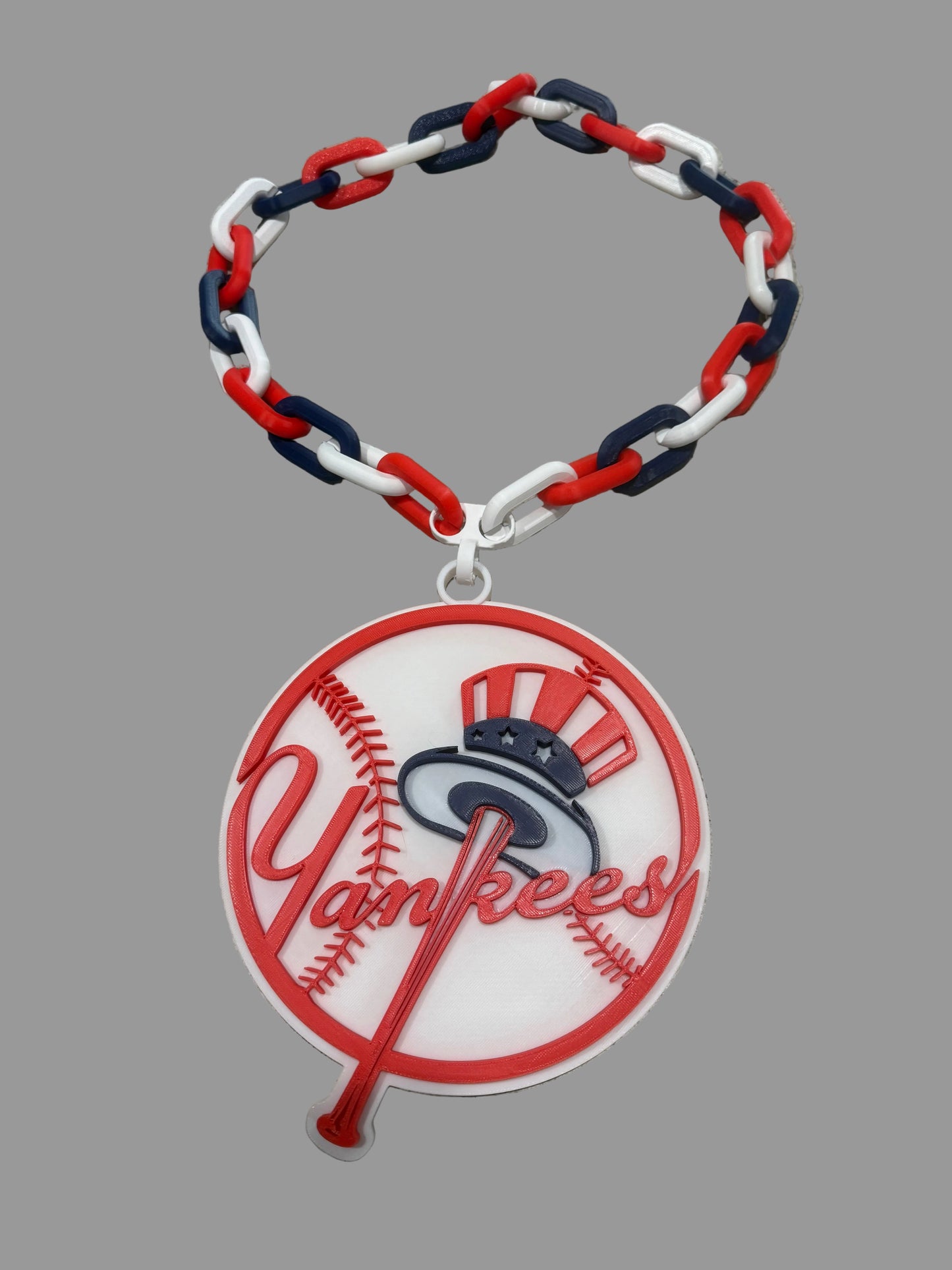 New York Yankees necklace.