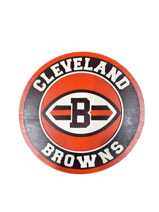 Cleveland Browns Wood Sign