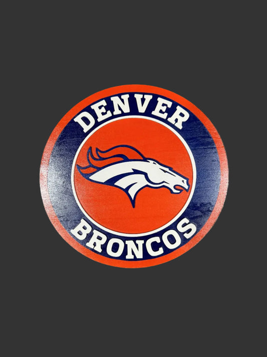 Denver Broncos Wood Sign