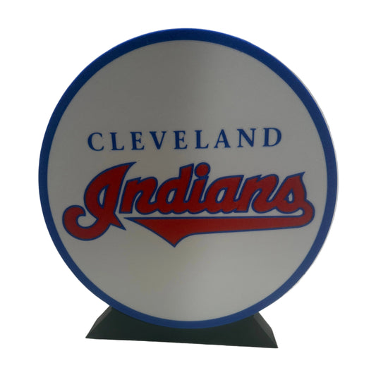 Cleveland Indians light up sign.