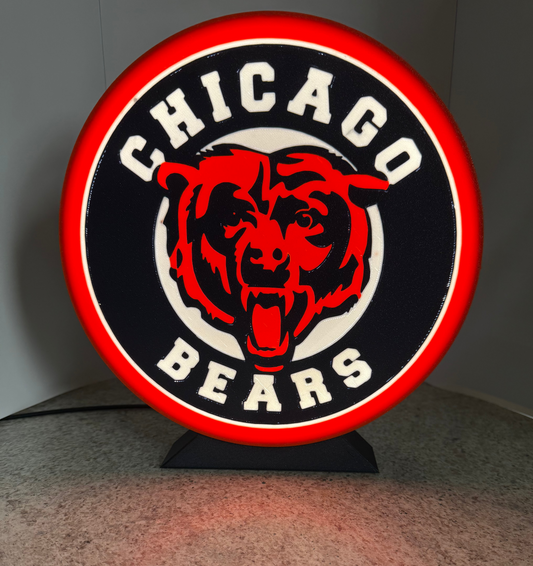 Chicago Bears light up sign