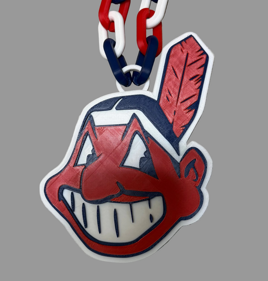 Cleveland Indians Chief Wahoo Necklace