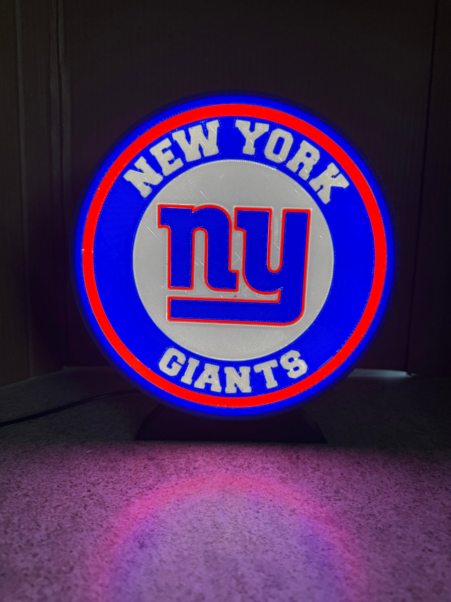 New York Giants light up sign