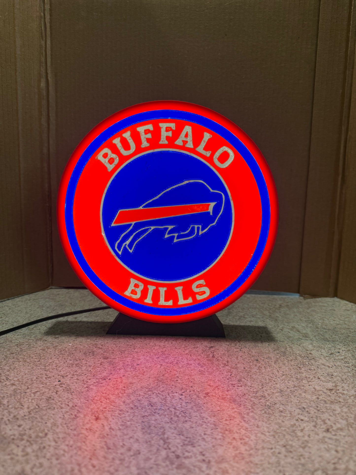 Buffalo bills light up sign