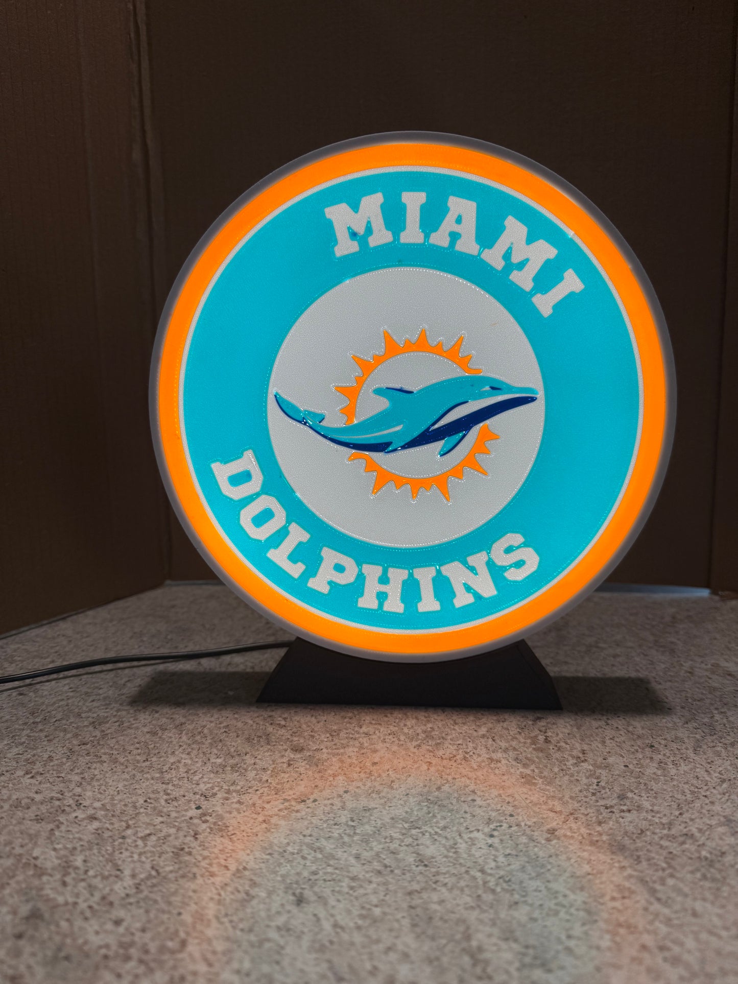 Miami Dolphins Light Up Sign