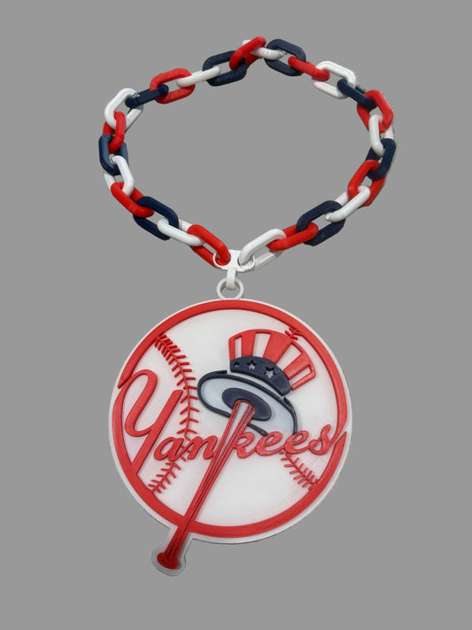 New York Yankees necklace.